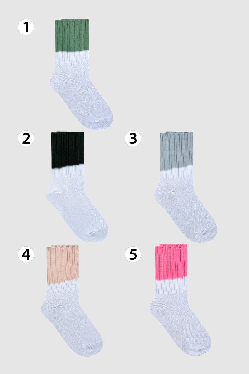 Women's Crew Tie-dye Sports Socks Style 2