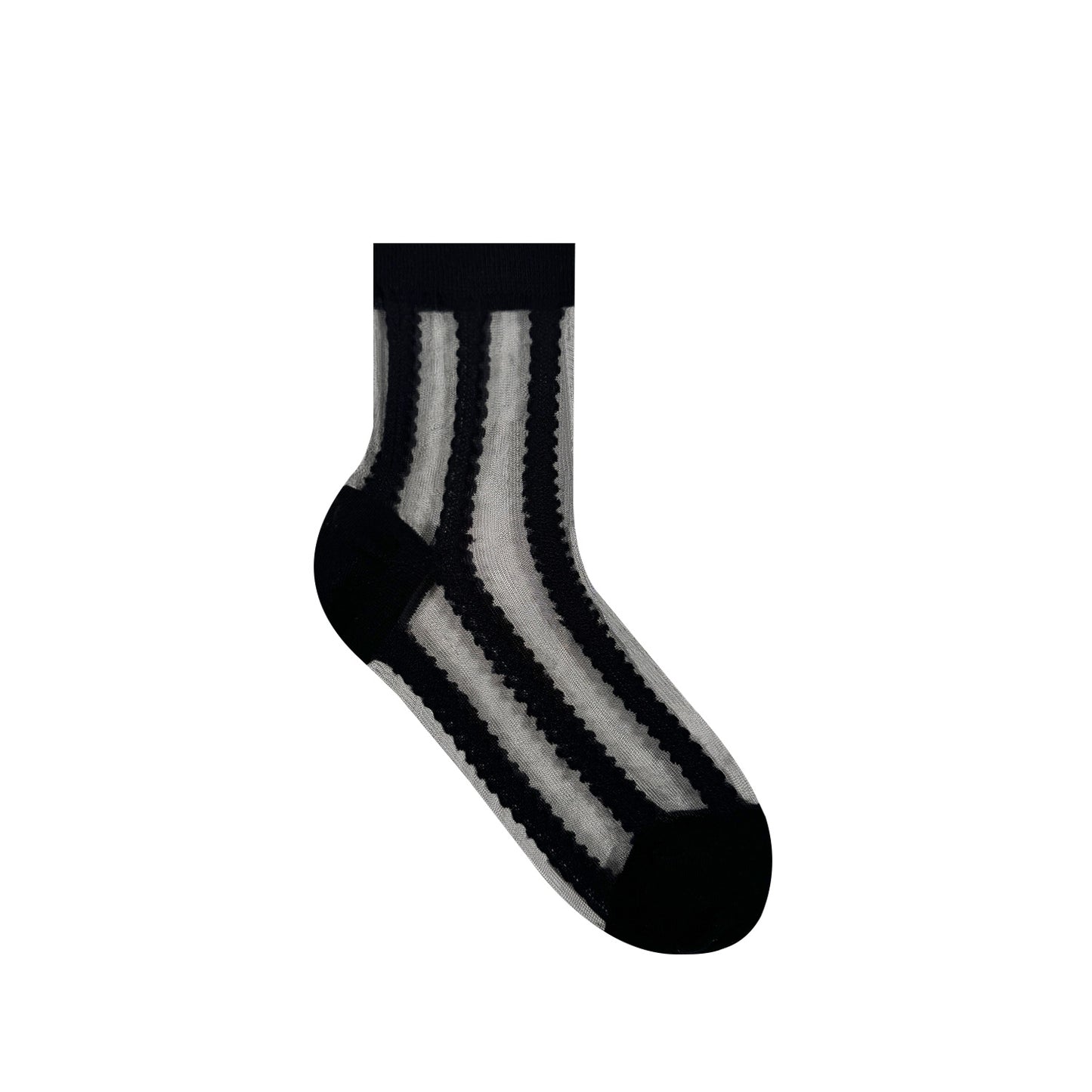 Women's Crew See-Through Simple lace Sheer Socks