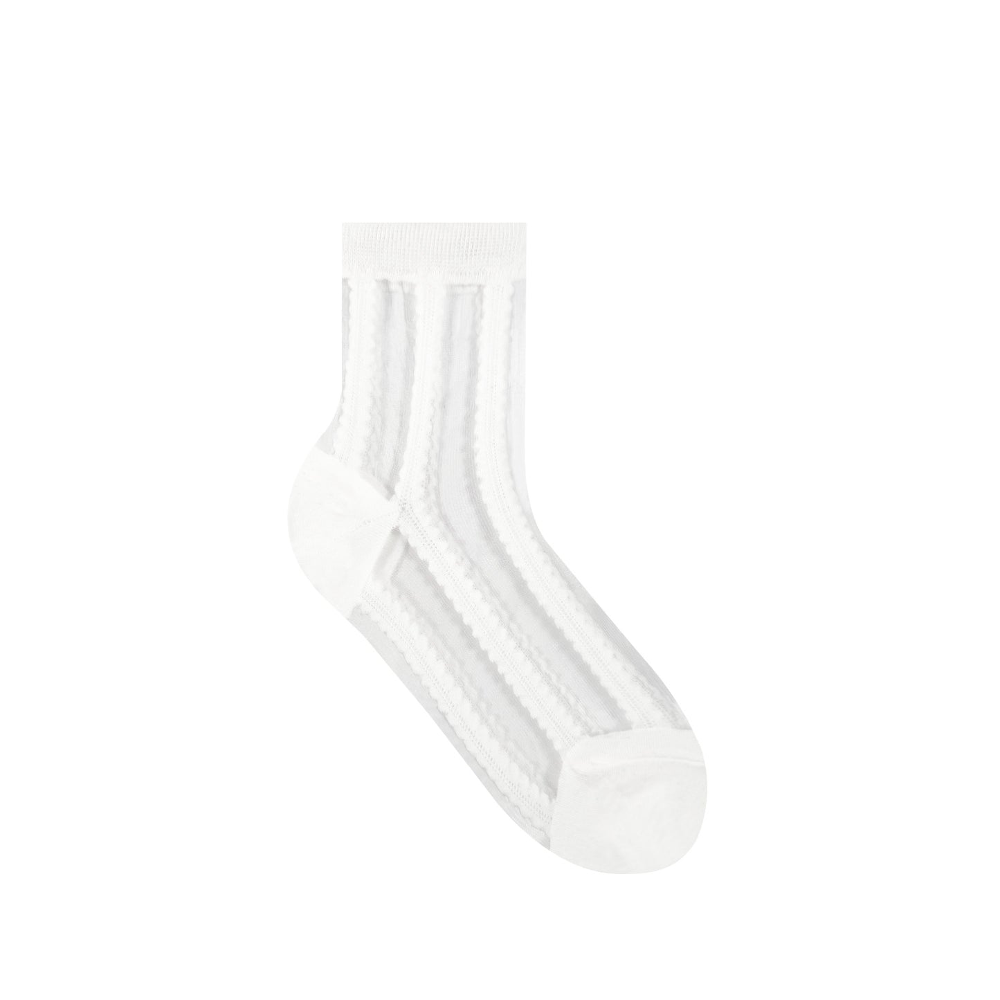 Women's Crew See-Through Simple lace Sheer Socks