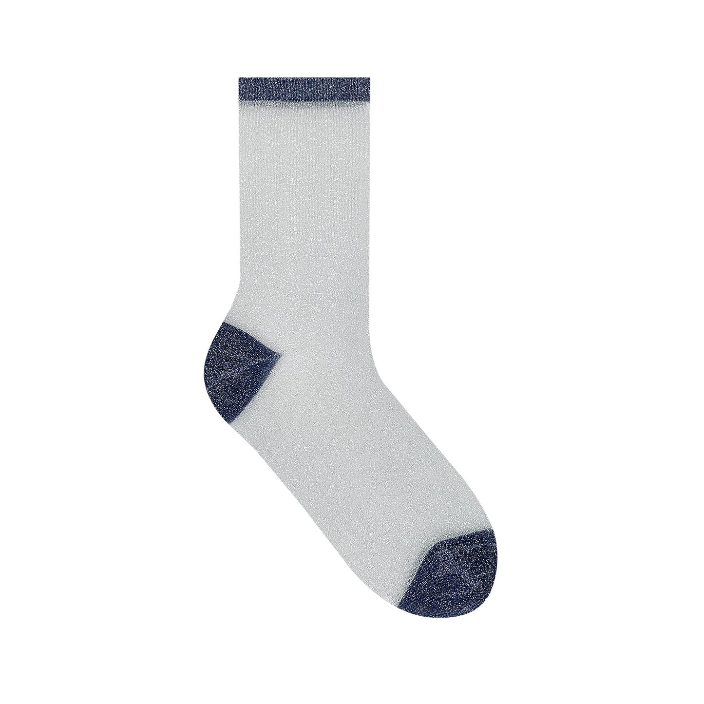 Women's Crew Sheer Glitter See-Through Socks