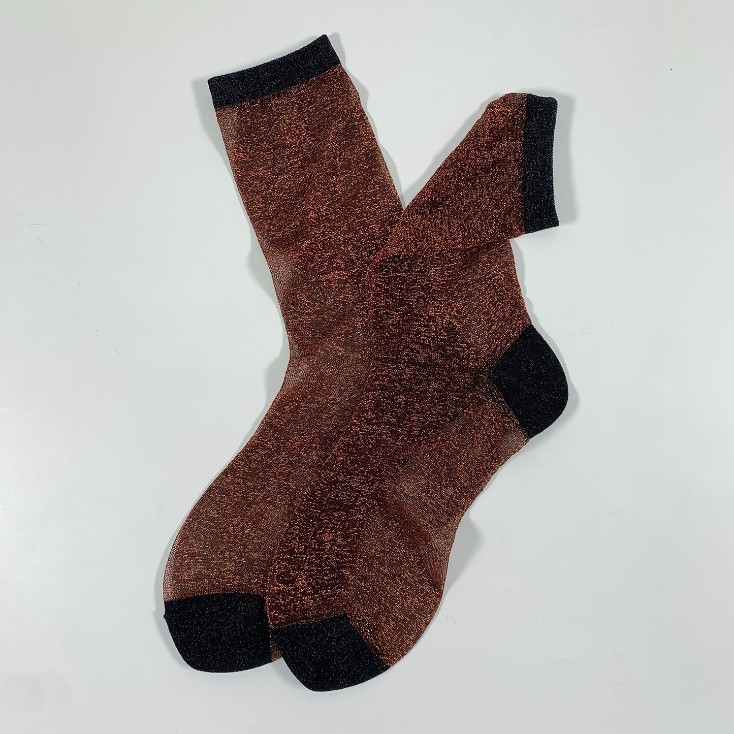 Women's Crew Sheer Glitter See-Through Socks