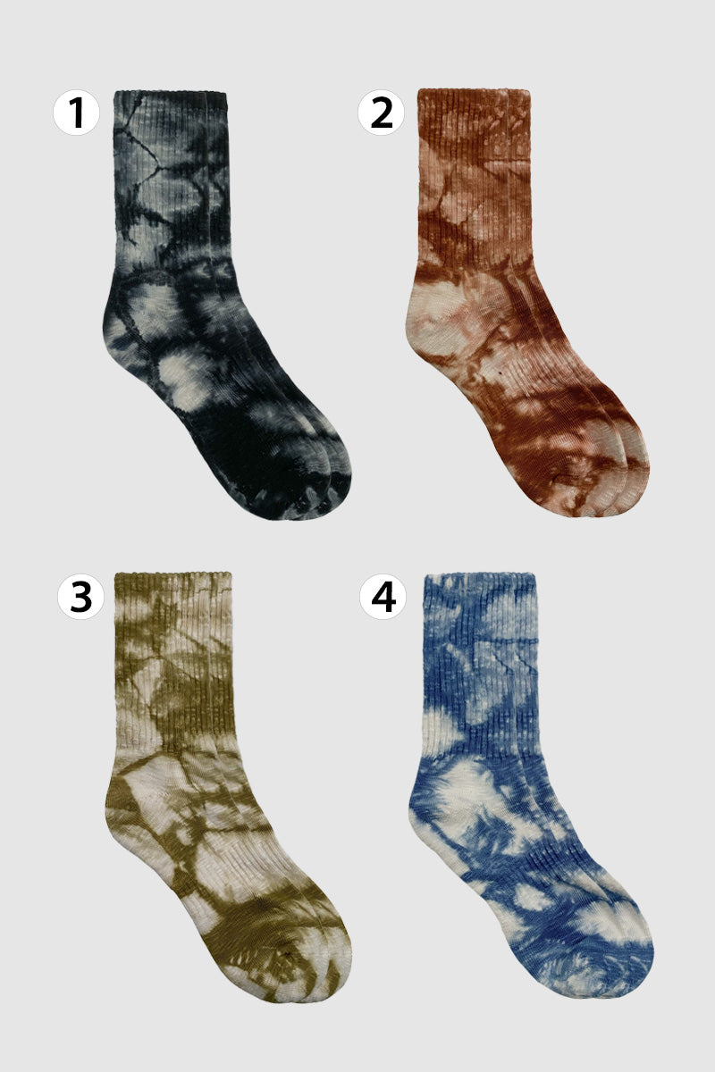 Men's Crew Tie-Dye Sports Socks