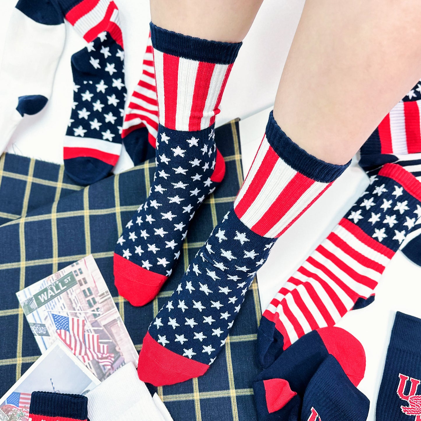 Women's Crew American Flag Socks