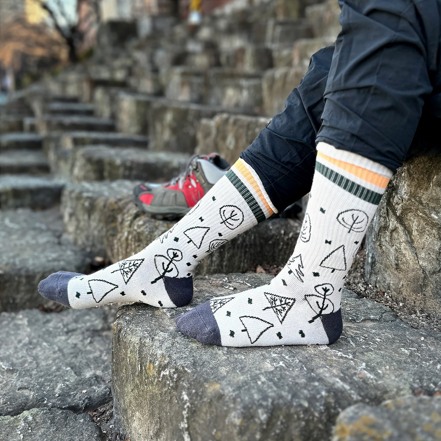Women's Crew Cushioned Hiking Cotton Socks
