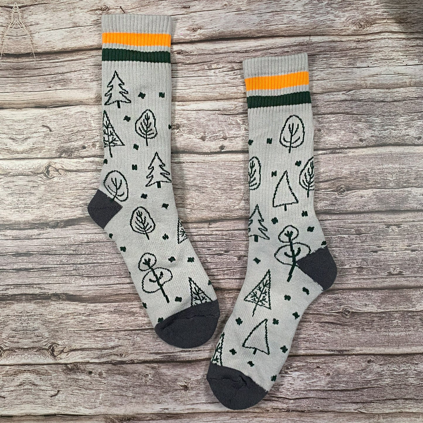 Men's Crew Cushioned Hiking Cotton Socks