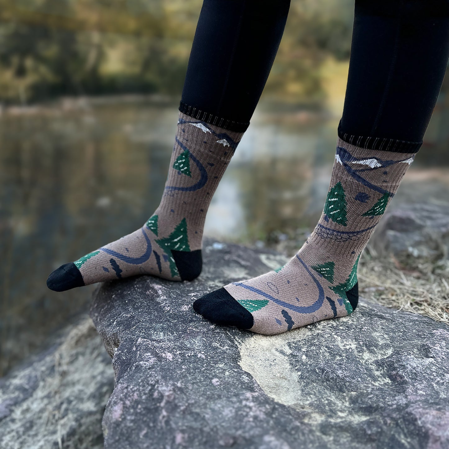 Women's Crew Cushioned Hiking Cotton Socks