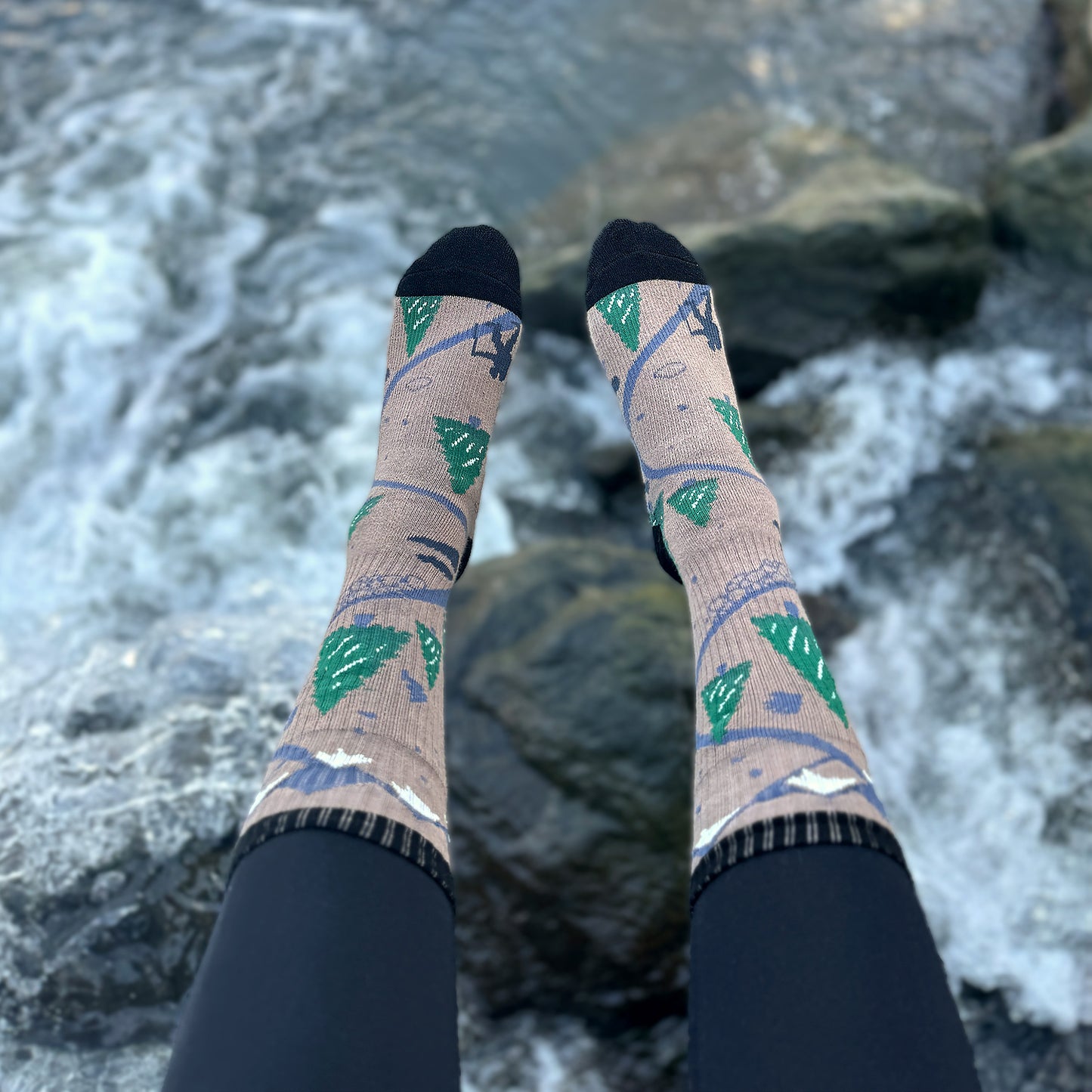 Women's Crew Cushioned Hiking Cotton Socks