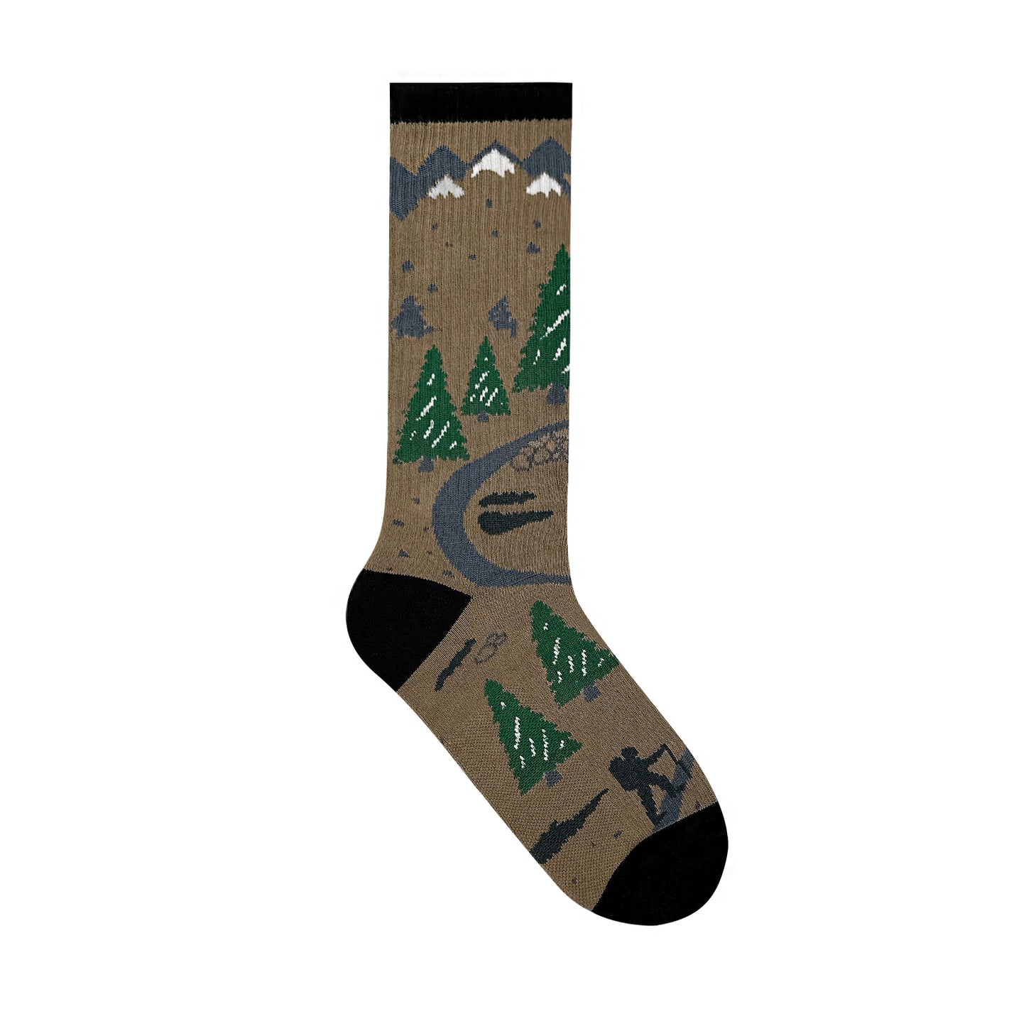 Men's Crew Cushioned Hiking Cotton Socks