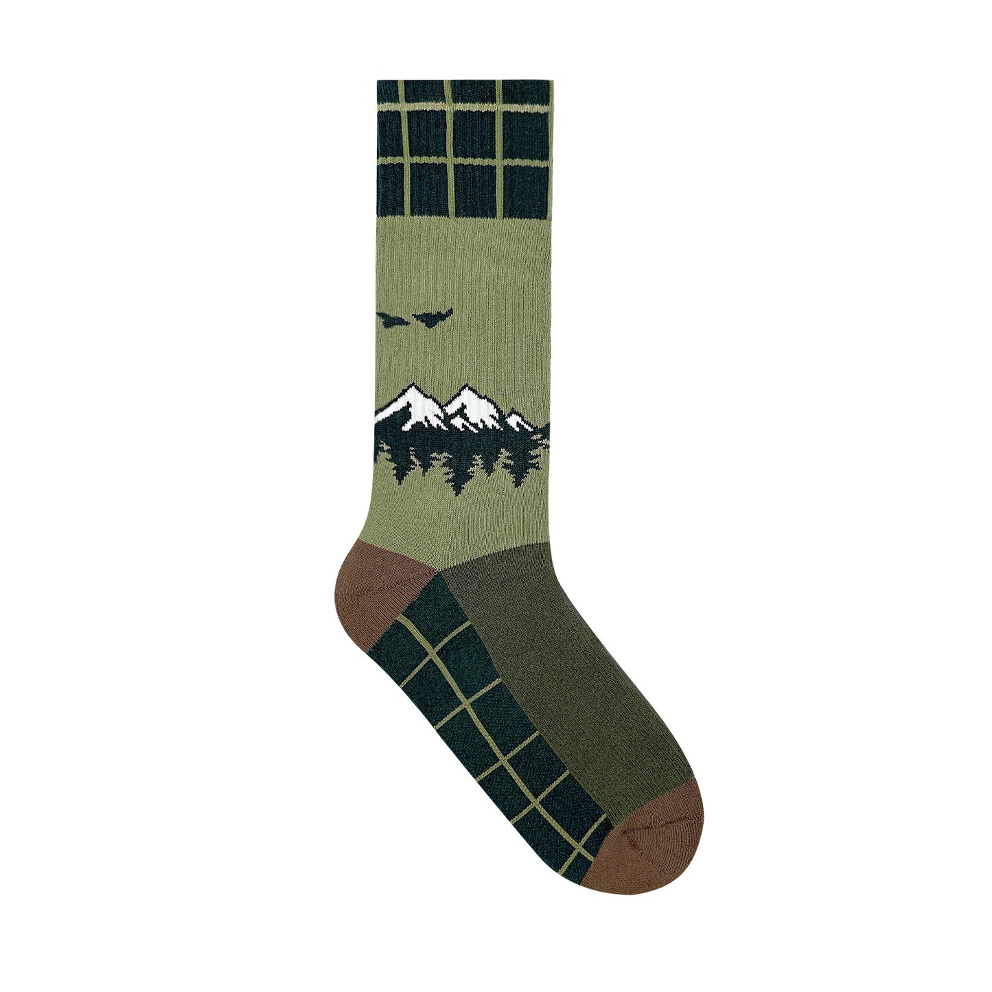 Men's Crew Cushioned Hiking Cotton Socks