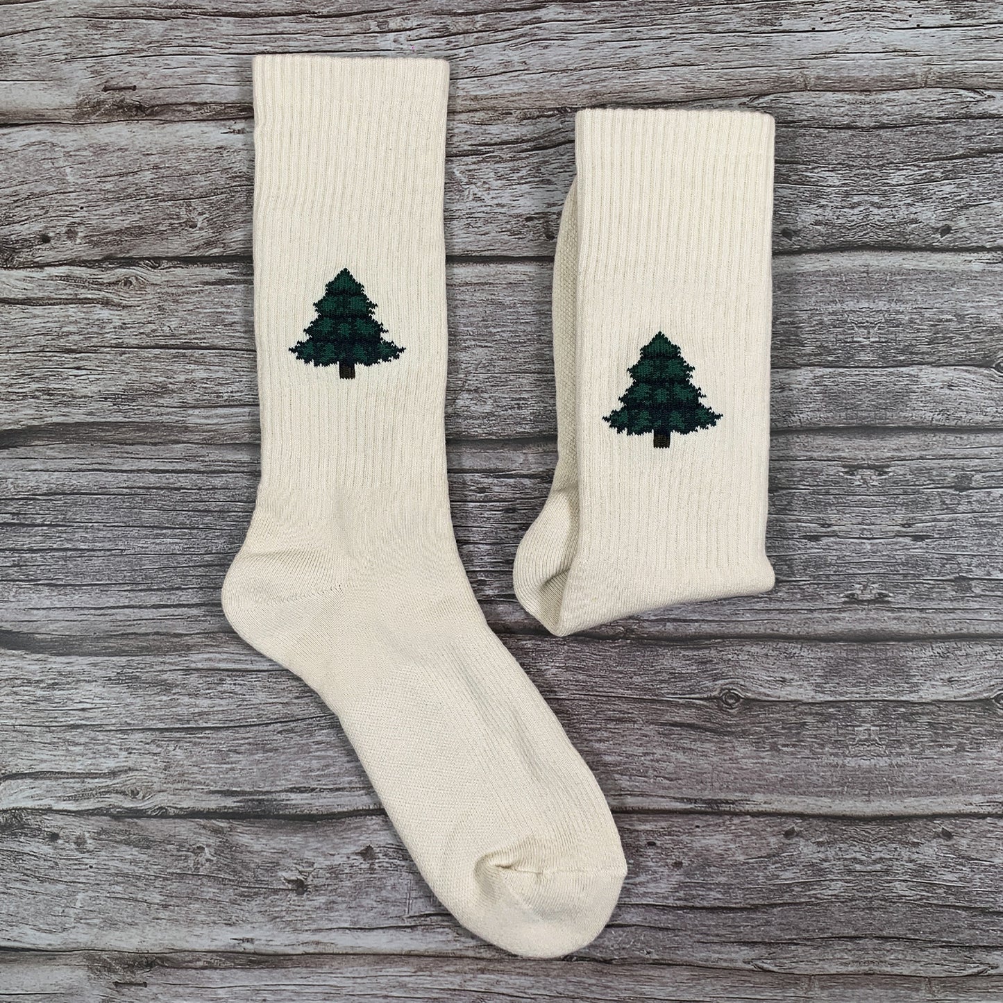 Men's Crew Cushioned Hiking Cotton Socks