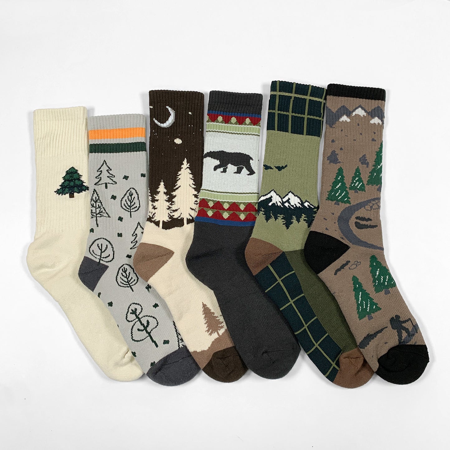 Women's Crew Cushioned Hiking Cotton Socks