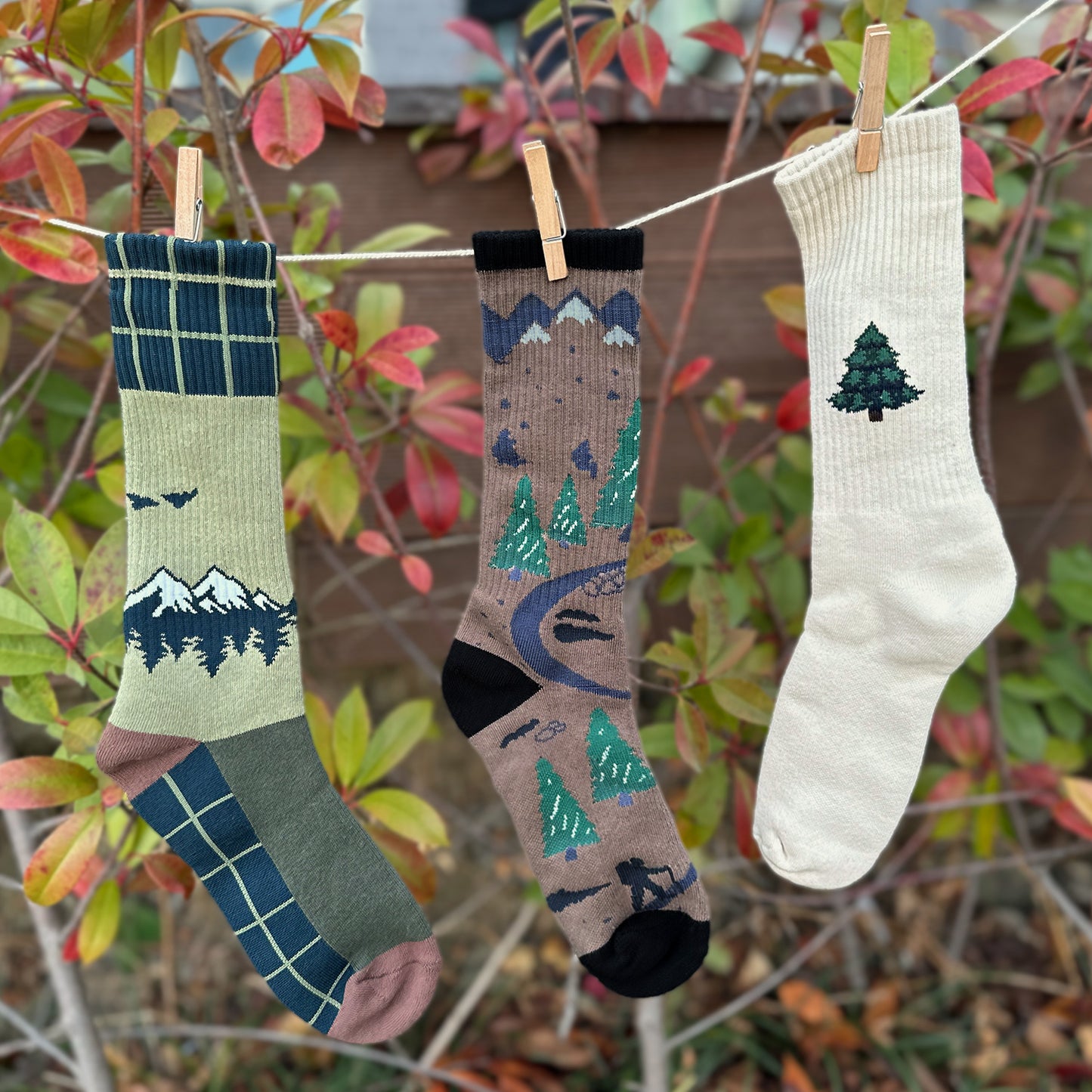 Men's Crew Cushioned Hiking Cotton Socks