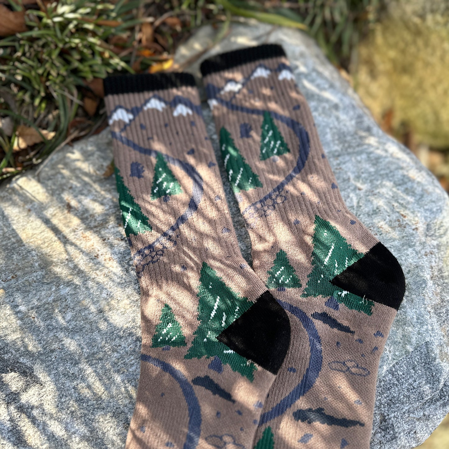 Men's Crew Cushioned Hiking Cotton Socks