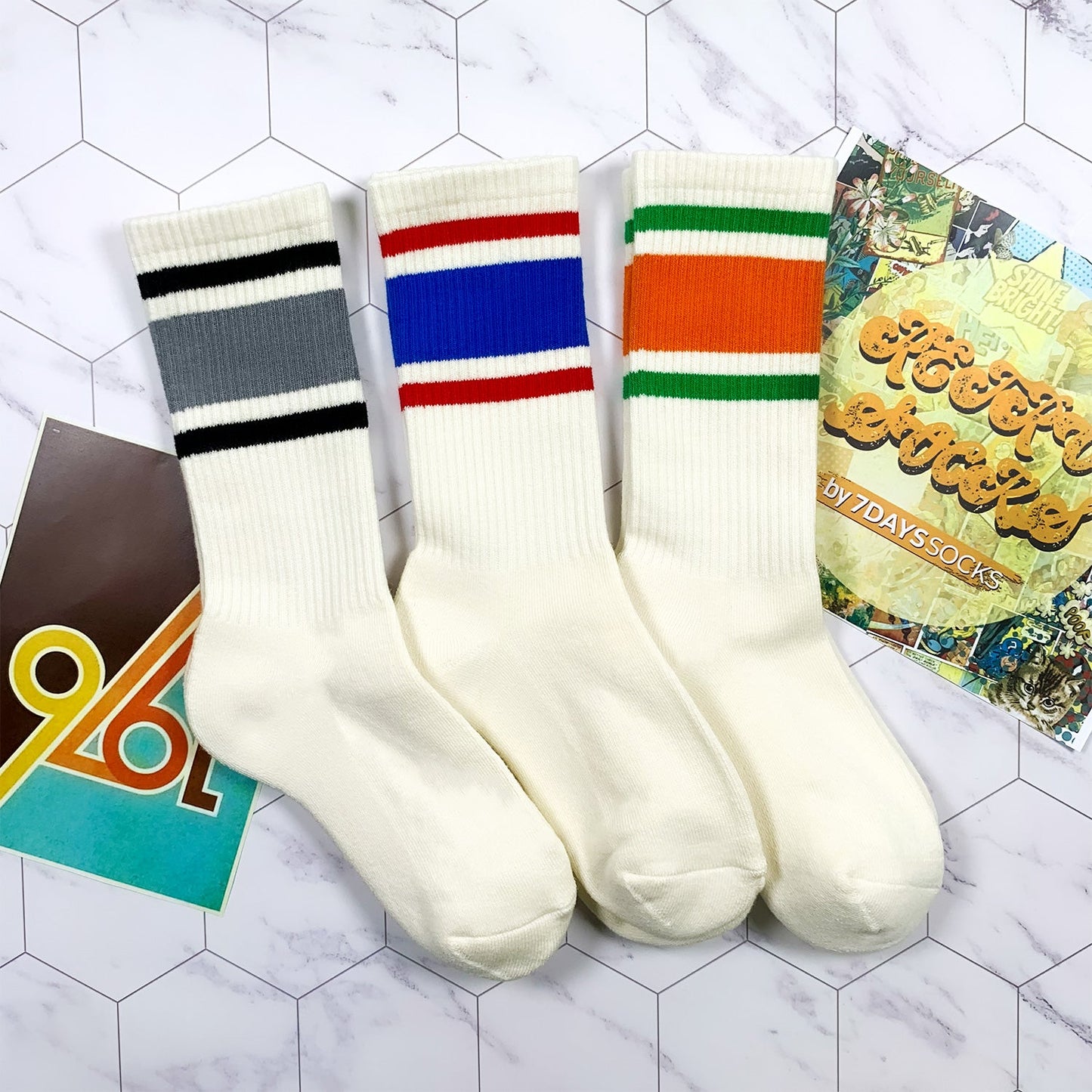 Men's Crew Retro Style 2 Socks