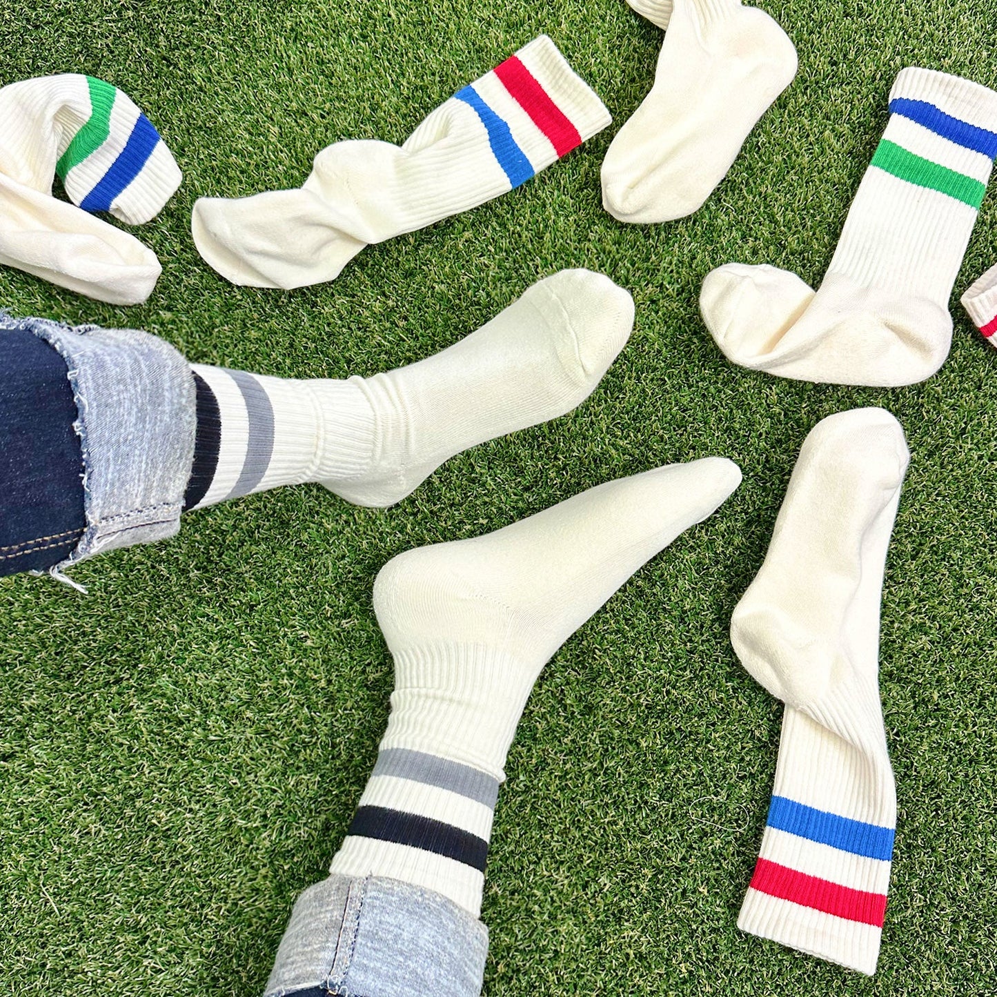 Men's Crew Retro Style 3 Socks