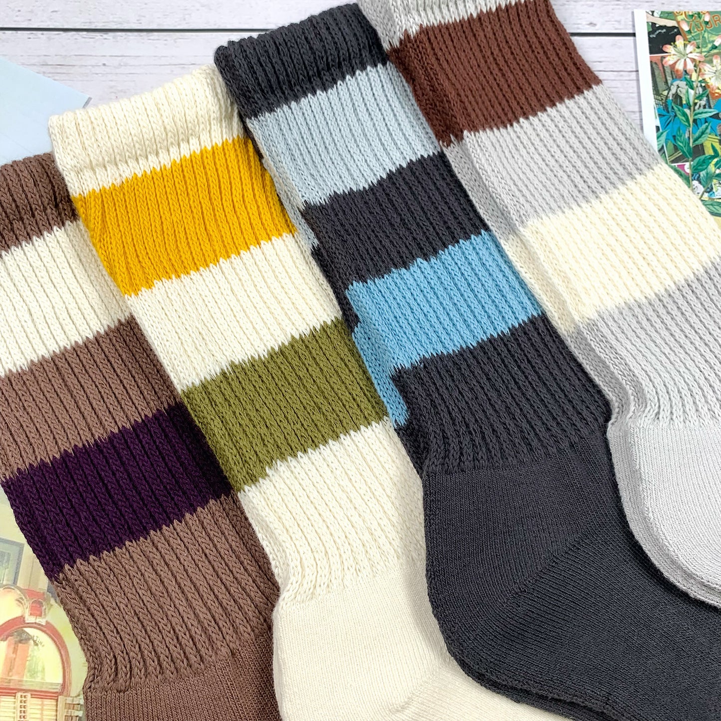 Women's Crew Retro Style 5 Socks