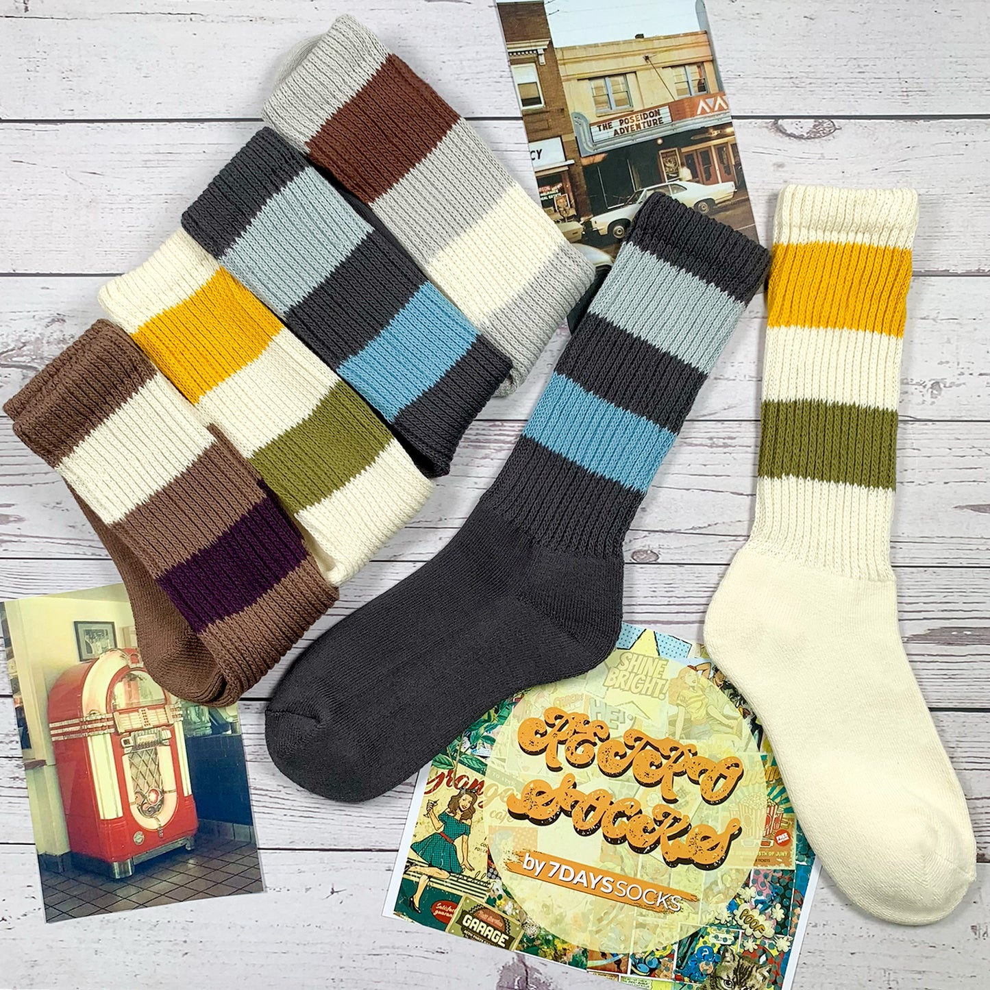 Women's Crew Retro Style 5 Socks