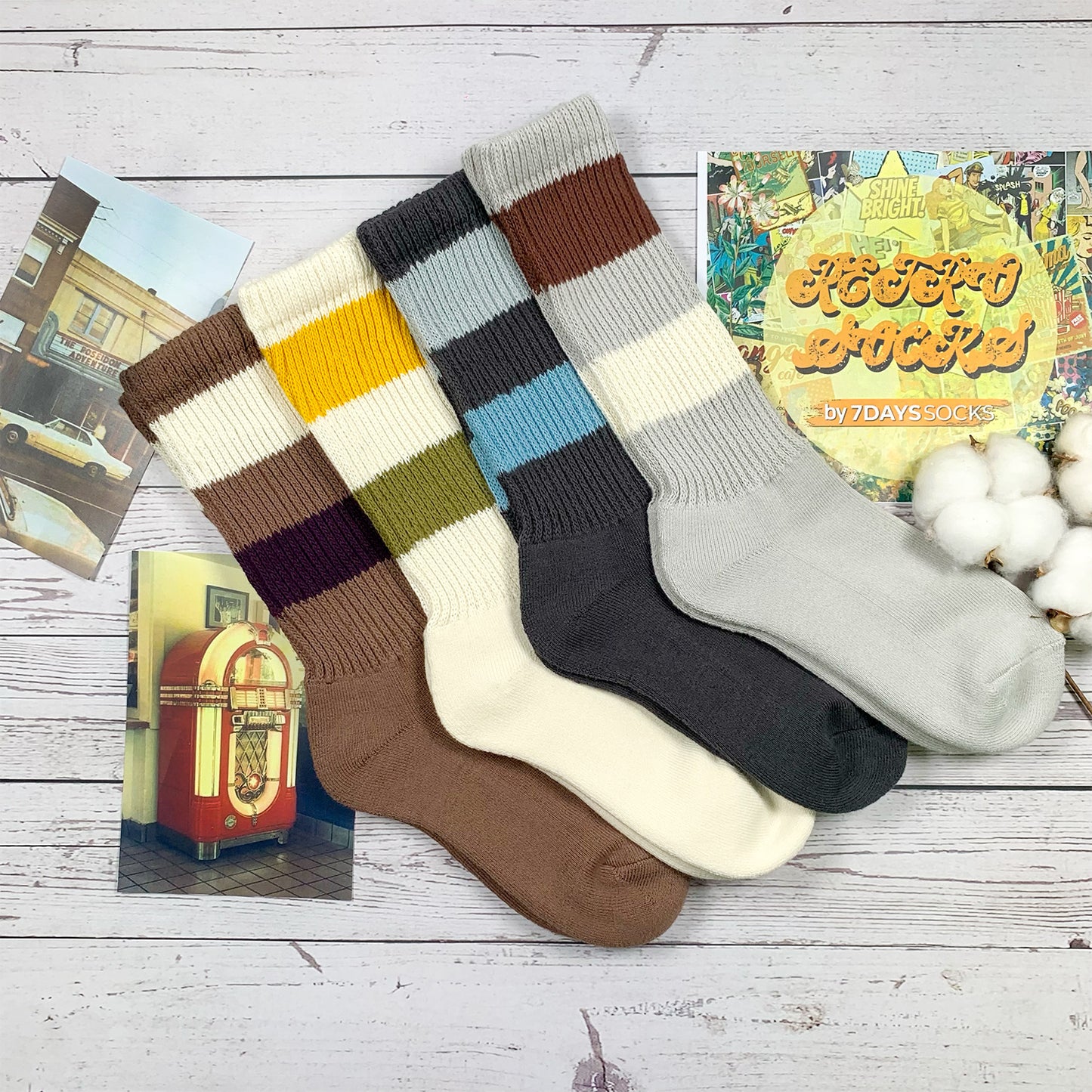 Women's Crew Retro Style 5 Socks