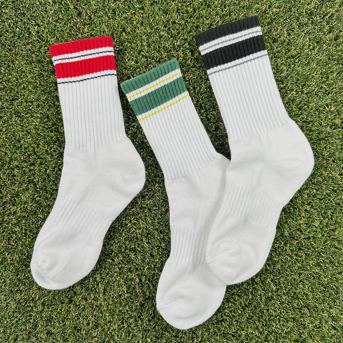 Men's Crew Stripes Sport Daily Style-1