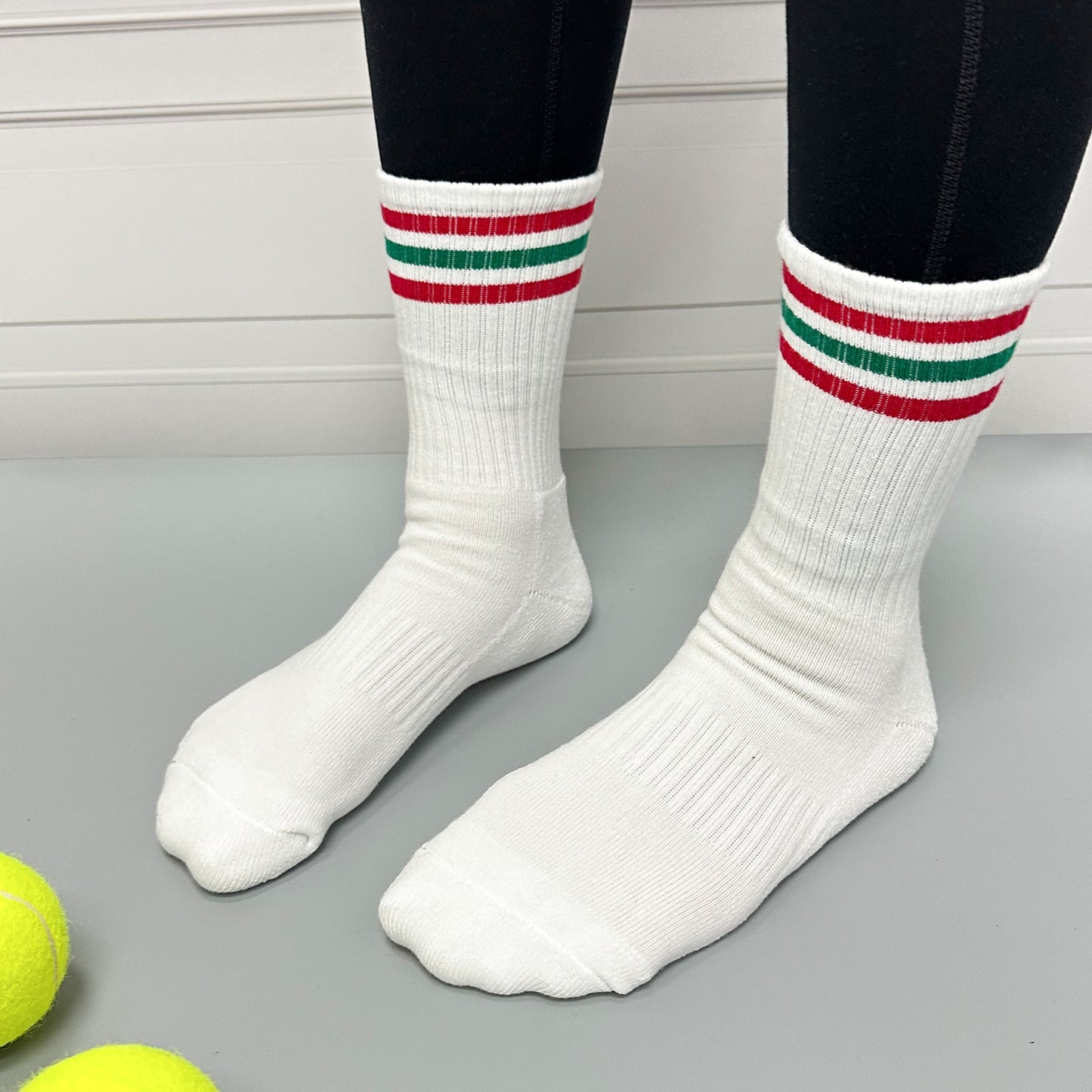 Women's Crew Tennis Court Performance Style 3 Socks