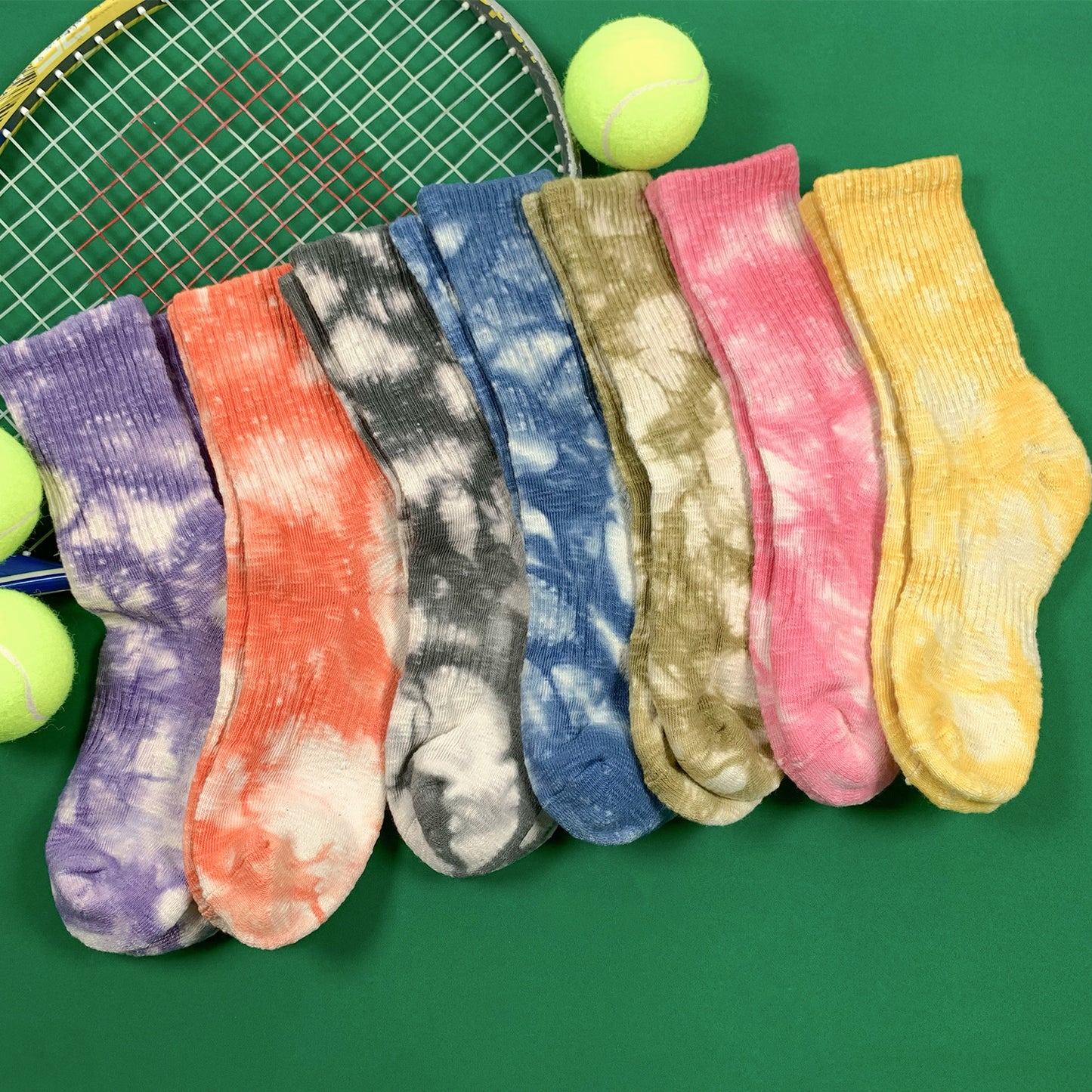 Women's Crew Tie-dye Compression Socks