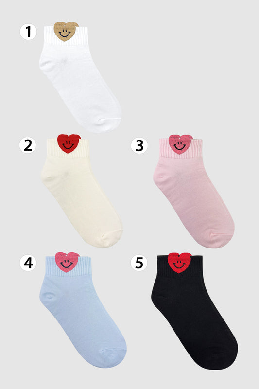Women's Crew Boing Boing Heart Socks