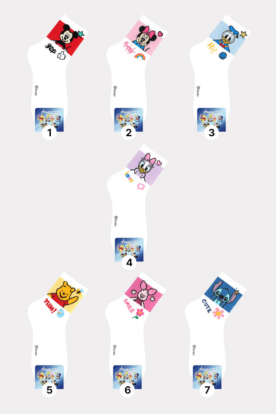 Disney Licensed Character Crew Socks