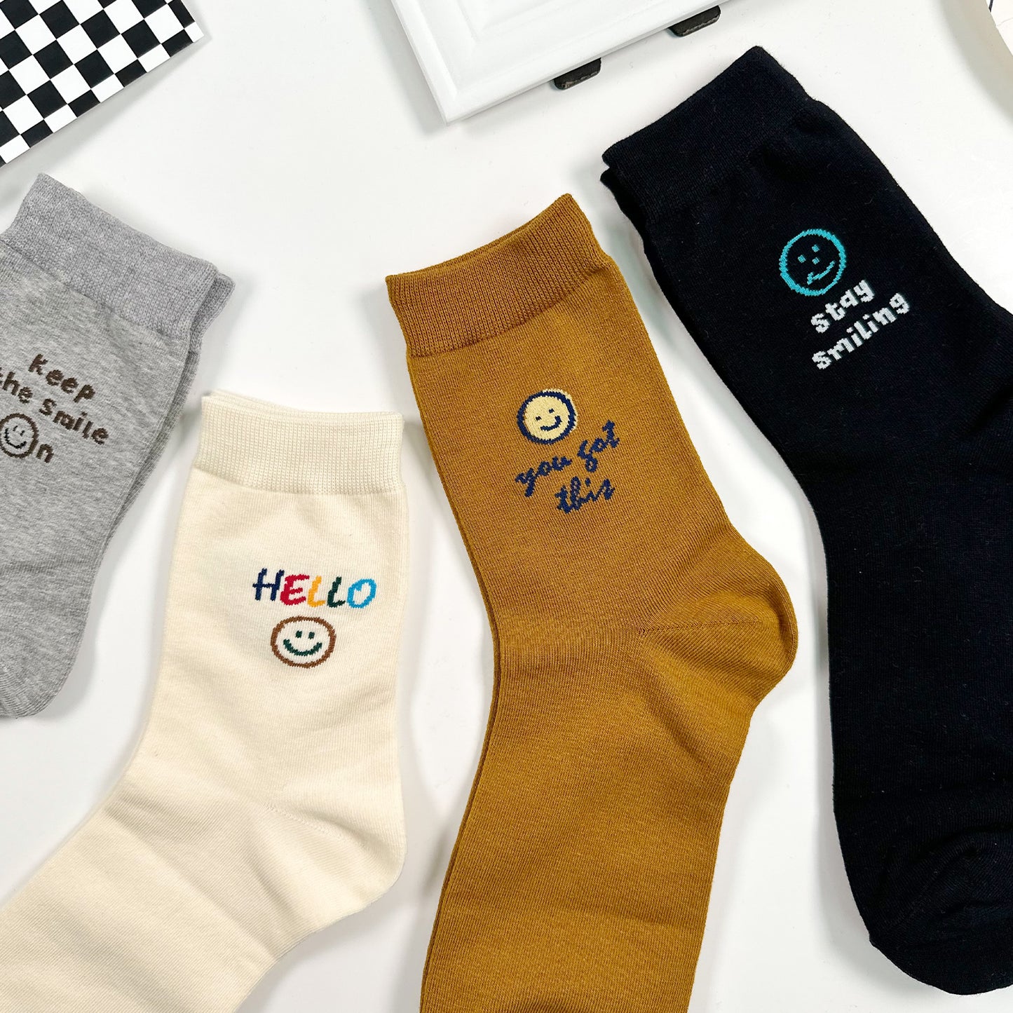 Women's Crew Smile Mood Socks