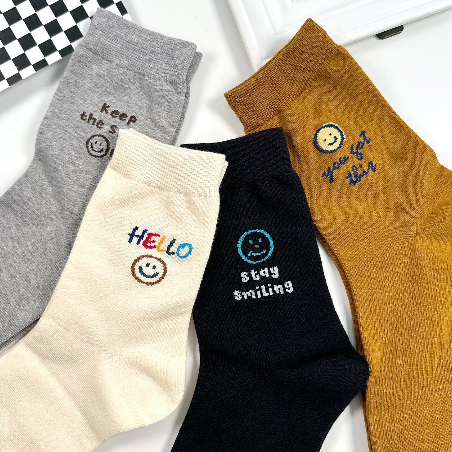 Women's Crew Smile Mood Socks