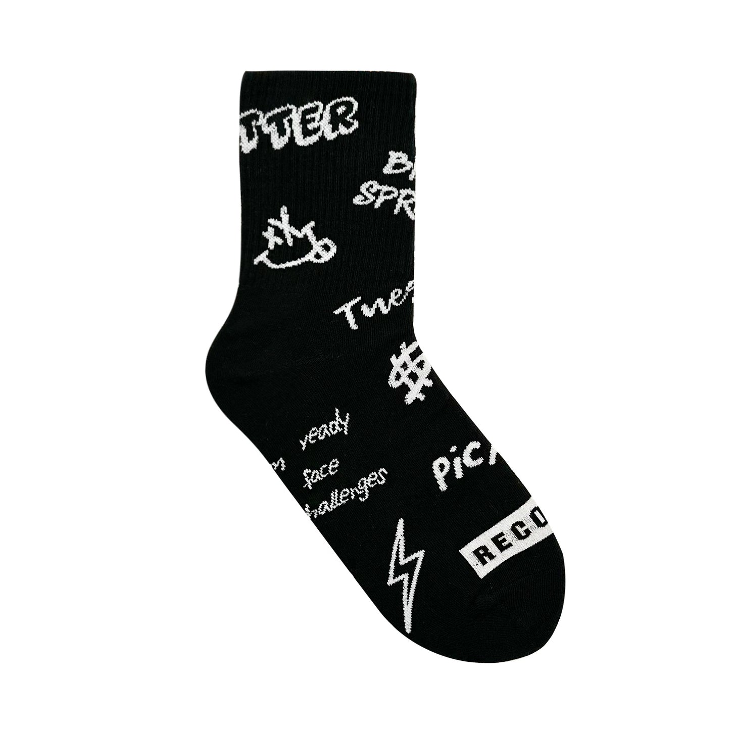 Women's Crew Mono Graphic Socks