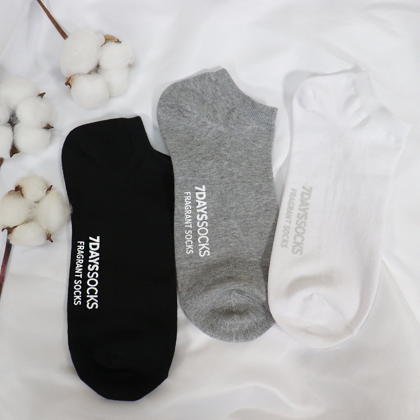 Men's Ankle socks Non Slip Odor-Free Fragrant Cotton Socks