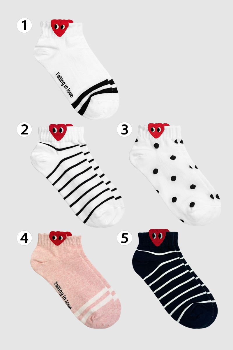 Women's Ankle Falling In Love Socks
