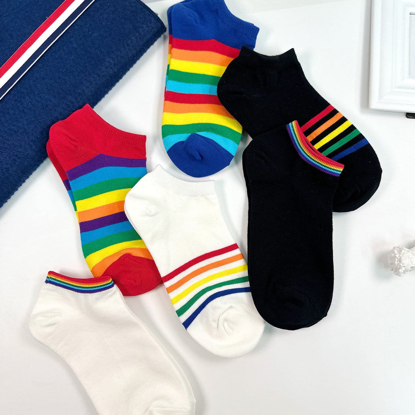 Women's Ankle Rainbow Socks