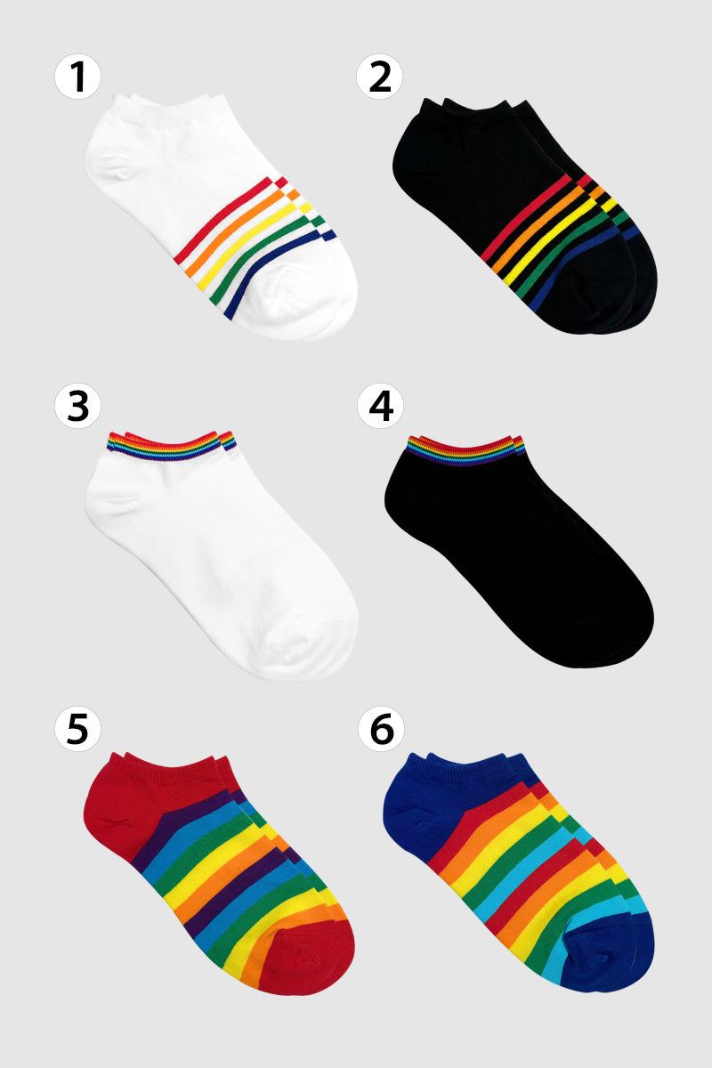 Women's Ankle Rainbow Socks