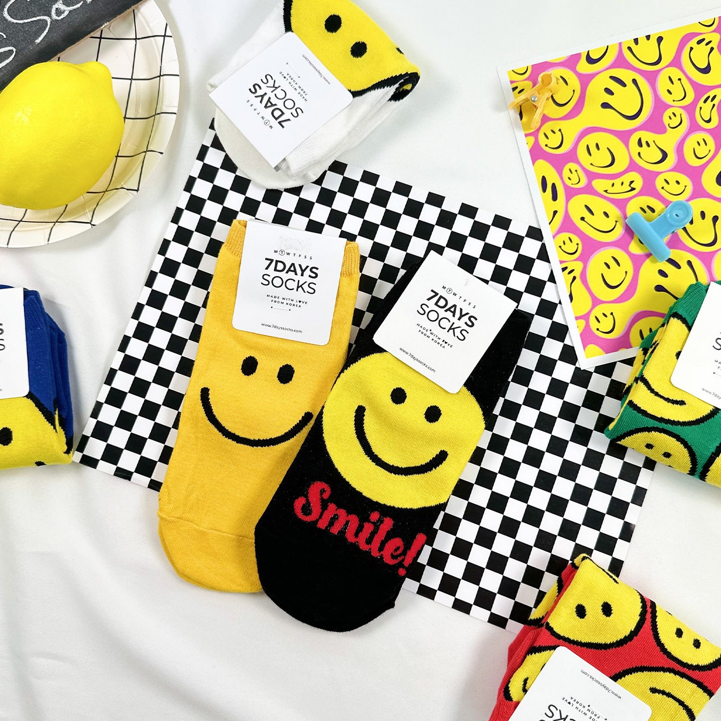 Women's Ankle Smile Party Socks