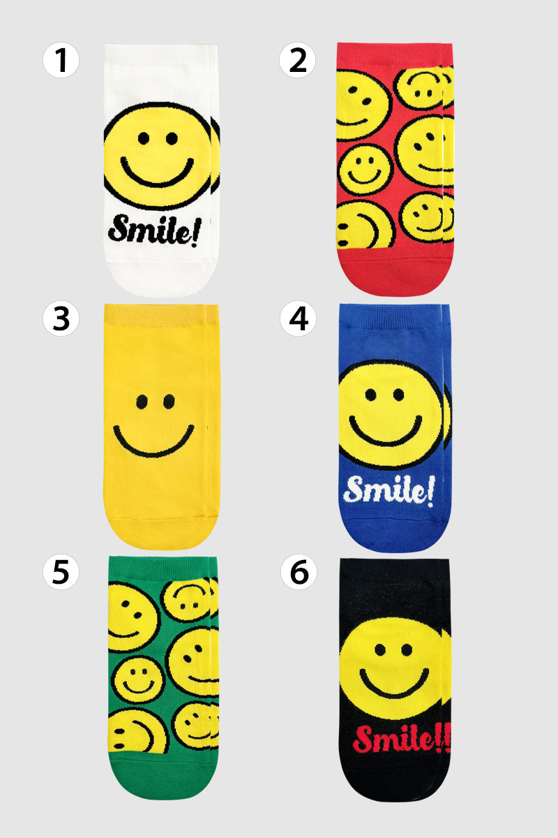 Women's Ankle Smile Party Socks
