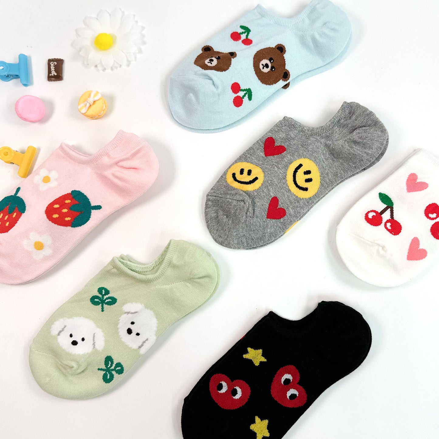 Women's Ankle Big Pattern Socks