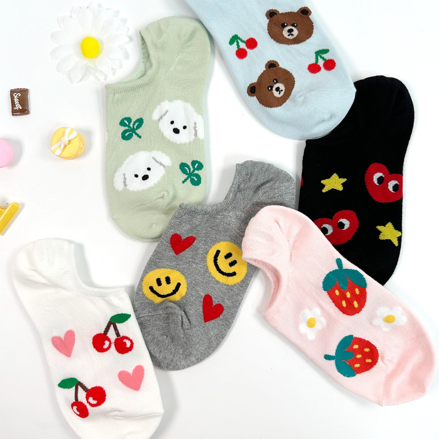 Women's Ankle Big Pattern Socks