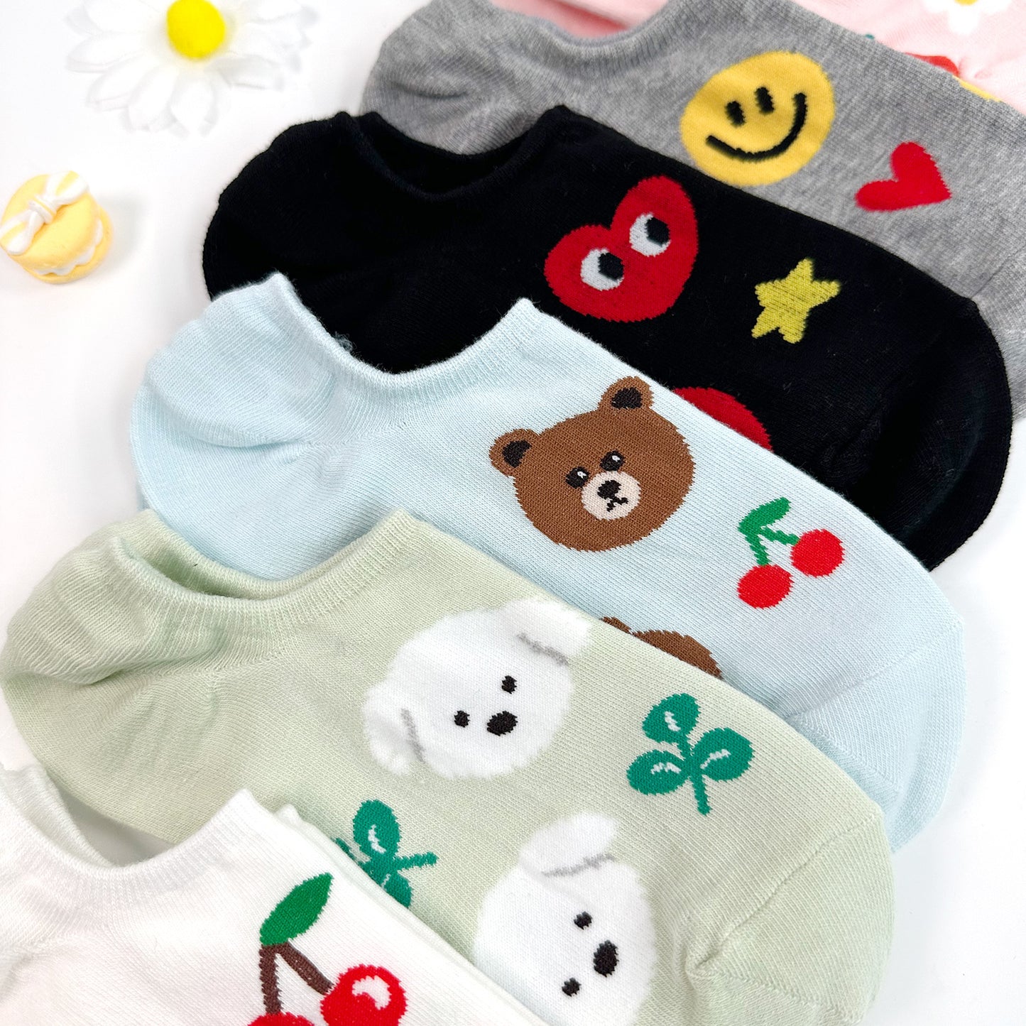 Women's Ankle Big Pattern Socks