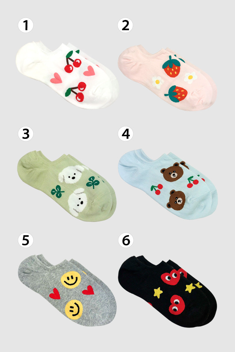 Women's Ankle Big Pattern Socks