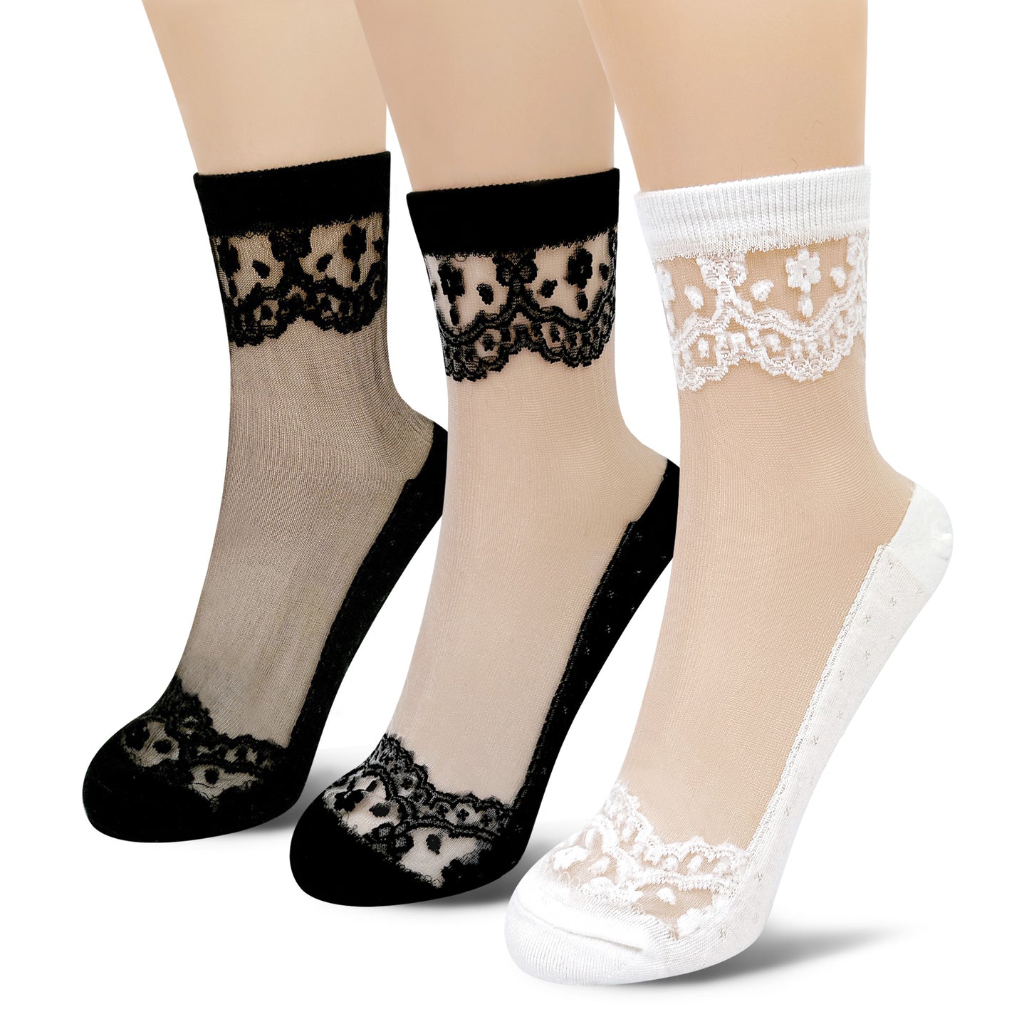 Women's Ankle Antique Sheer Socks