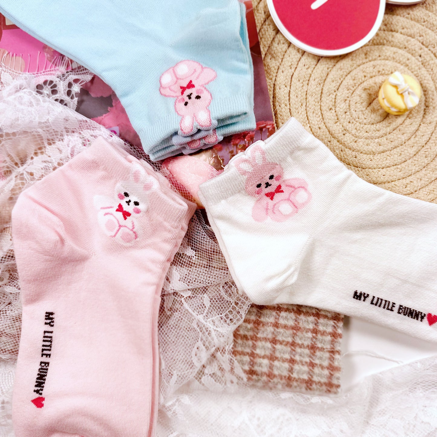 Women's Crew Little Bunny Middle Socks