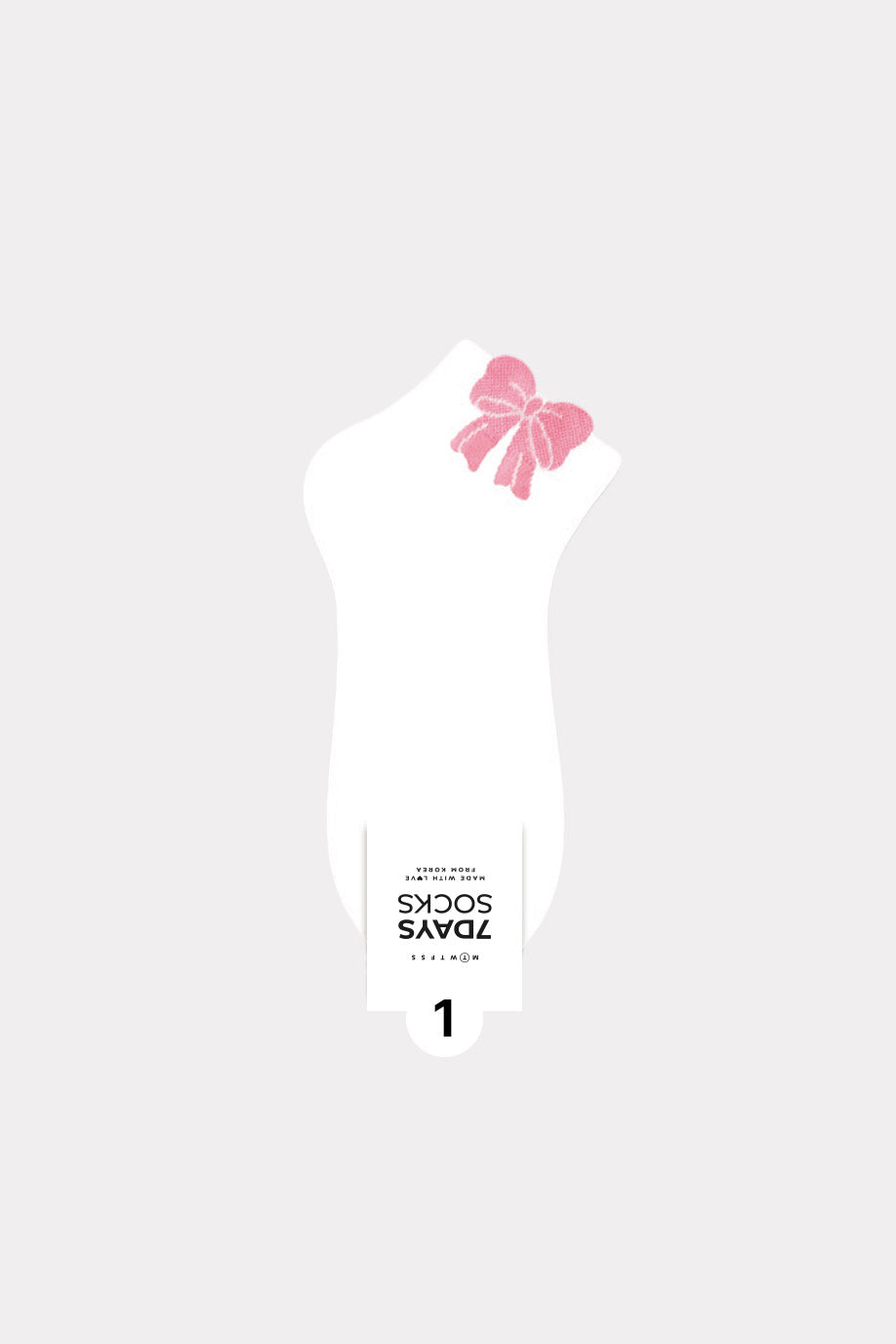 Women's Crew Bow Ribbon Middle Socks