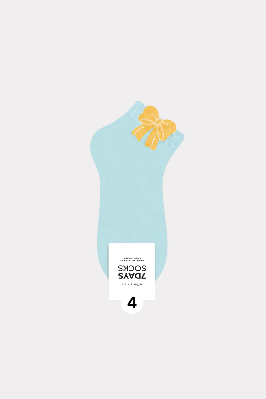 Women's Crew Bow Ribbon Middle Socks