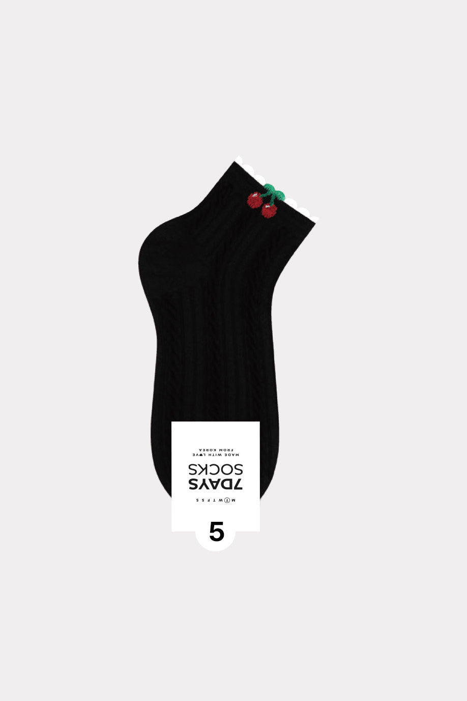 Women's Berry& Berry Middle Ankle Socks - Made in Korea