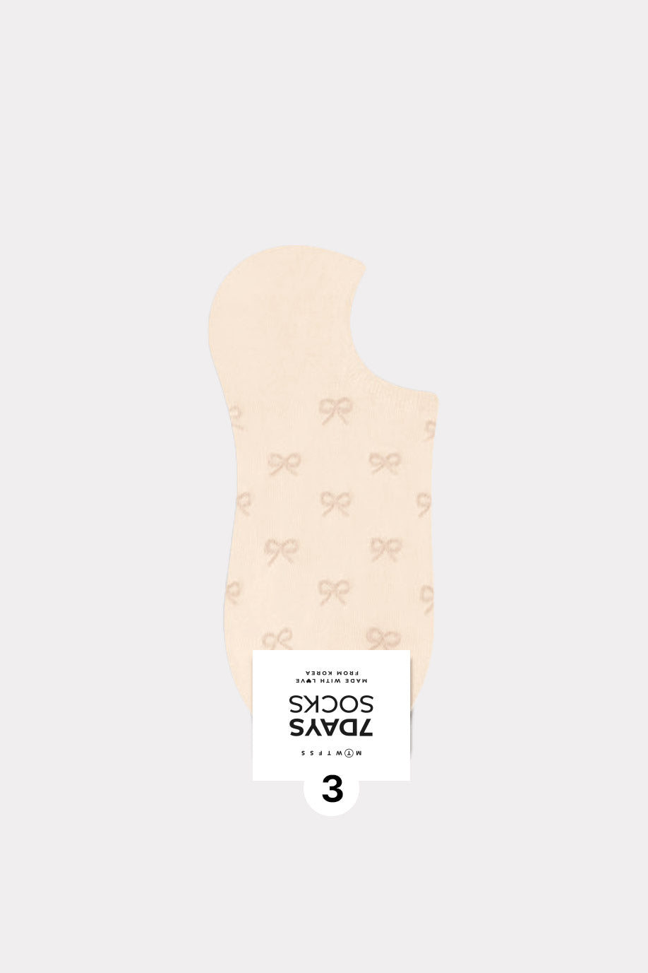 Women's Crew Bow Ribbon Non- Slip Ankle Socks