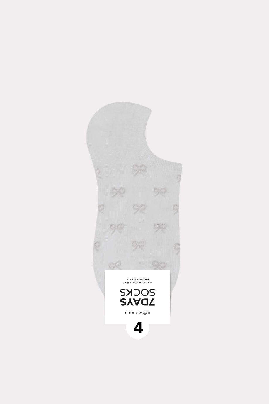 Women's Crew Bow Ribbon Non- Slip Ankle Socks