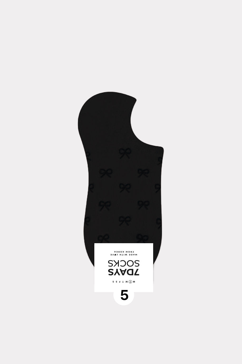 Women's Crew Bow Ribbon Non- Slip Ankle Socks