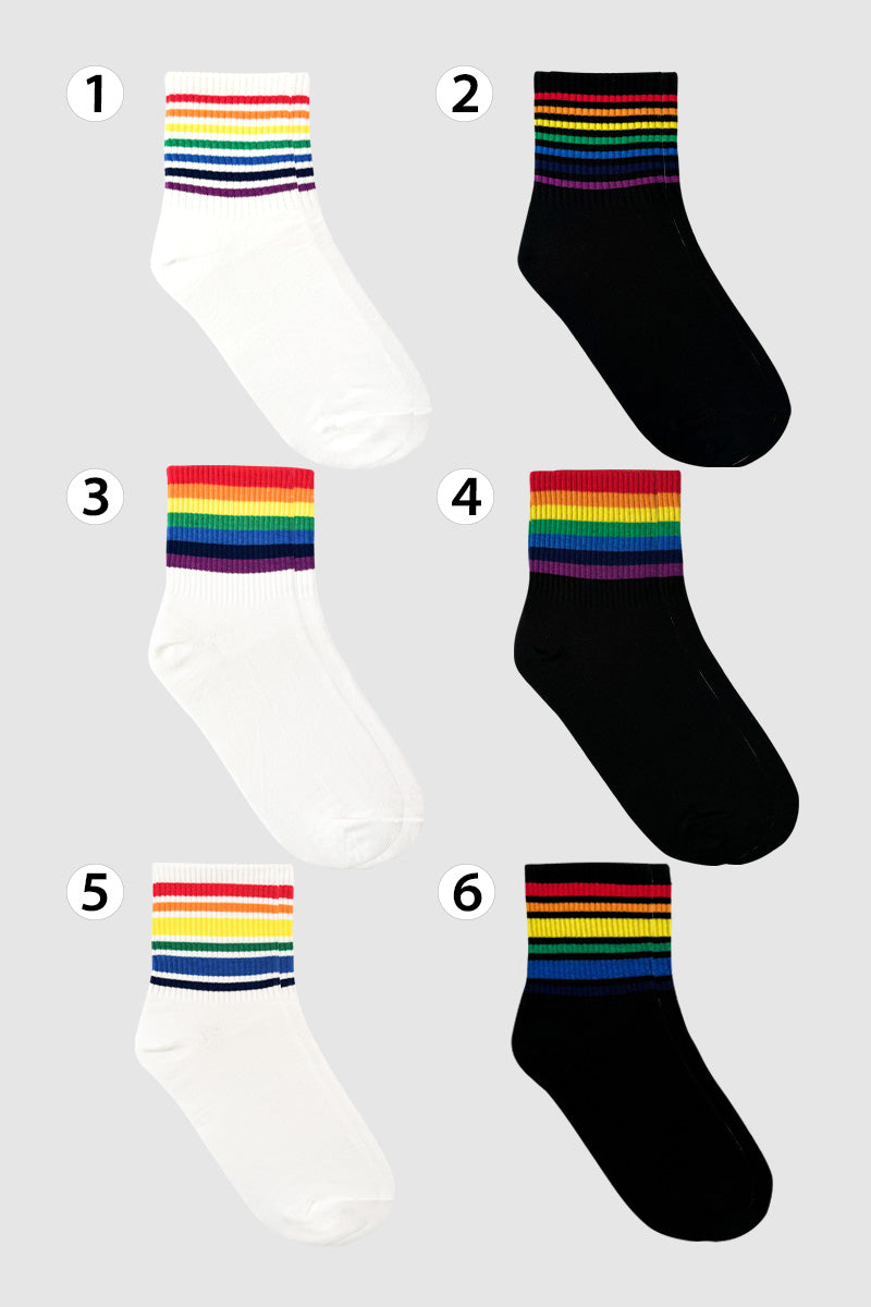 Women's Crew Rainbow Socks