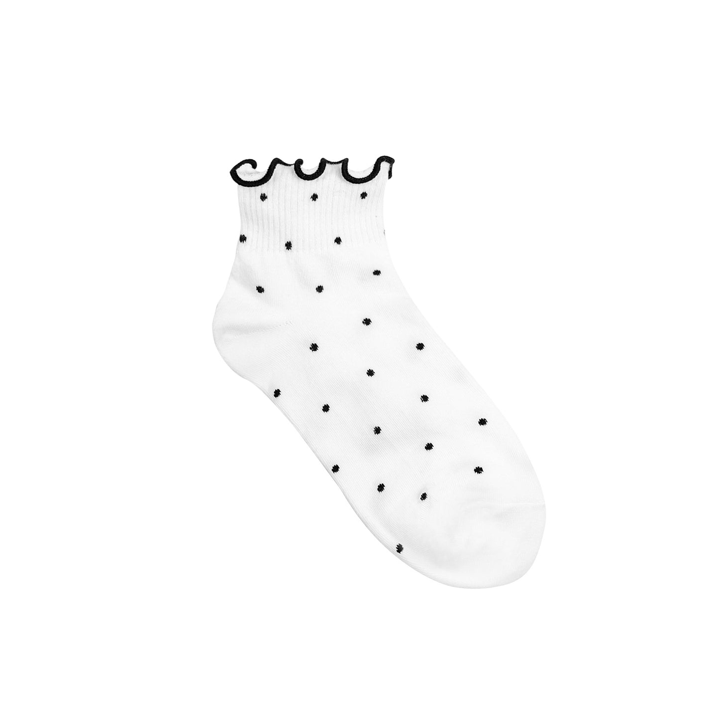 Women's Crew Frill Dot Socks